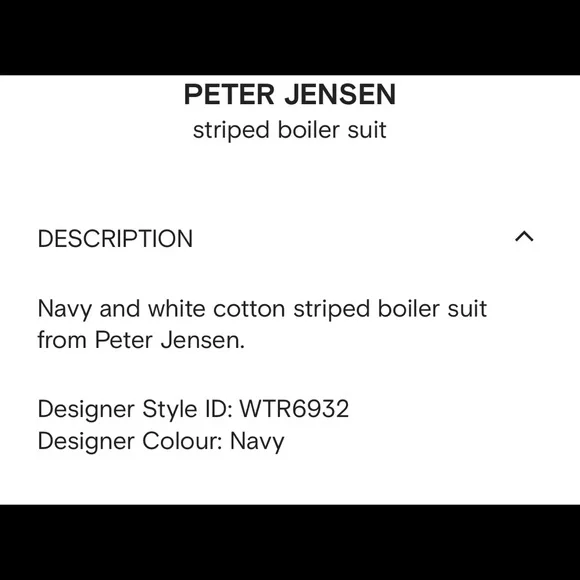 Pin Stripe Boiler Jumpsuit - Picture 3 of 3